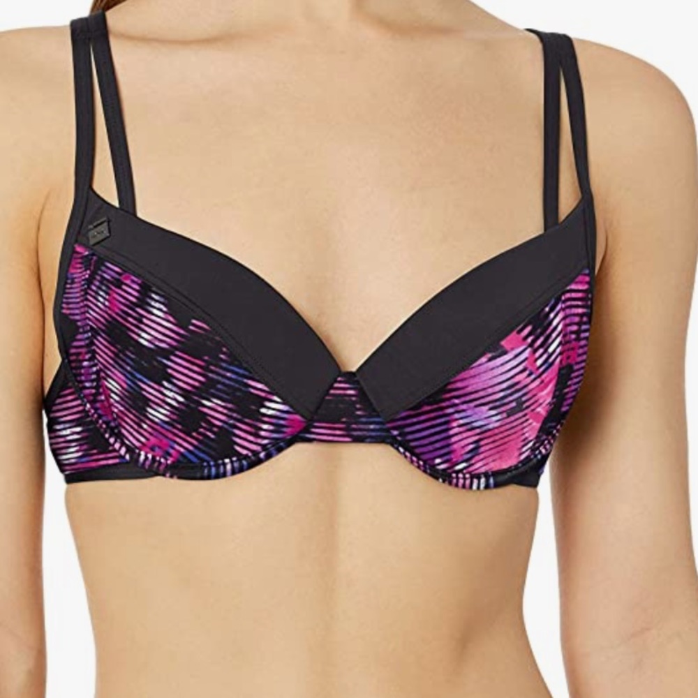 Lole Women’s Kapiti Purple Blue Colorful Padded Bikini Top